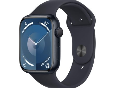 Apple Watch Series 9 [GPS] Smartwatch con Caja de Aluminio en Color Medianoche de 45 mm y Correa Deportiva Color Medianoche - Talla M L Reacondicionado Cheap