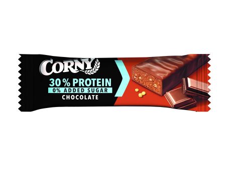 Corny - Barrita Proteica de Chocolate con 30% de Proteínas y 0% Azúcares Añadidos - Unidad de 50 g Embalaje Deteriorado (Cad: 06 05 2025) For Cheap