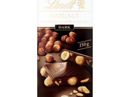 Tableta Lindt Les Grandes Avellana Chocolate Negro, 150 gr Embalaje Deteriorado (Cad: 31 08 2025) Discount