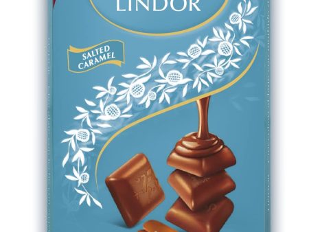 Lindt Chocolate LINDOR SINGLES - Tableta de Chocolate con Leche y Caramelo Salado Embalaje Deteriorado (Cad: 30 09 2025) Sale