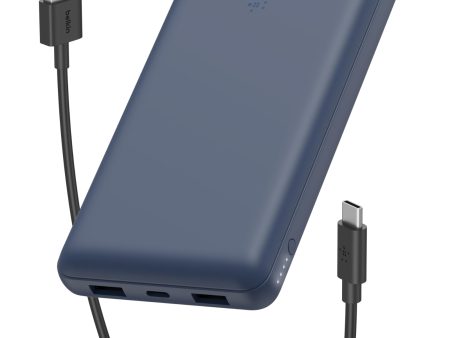 Belkin cargador USB-C portátil de 20000mAH, batería externa 20K con puerto USB-C de salida entrada Embalaje Deteriorado For Sale