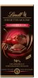 Lindt Creation – Tableta de chocolate negro 70% cacao con relleno de mousse y coulis de cereza con un toque de chili, 150 g Embalaje Deteriorado Fashion