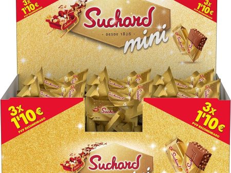 Suchard Mini Tabletas de Turrón de Chocolate con Leche y Arroz Inflado - Porciones Individuales 910g Embalaje Deteriorado Cheap