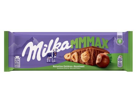 Milka MMMAX Tableta de Chocolate con Leche de los Alpes y Avellanas Enteras 270g Embalaje Deteriorado (Cad: 11 07 2025) on Sale