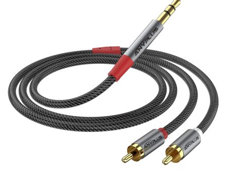 Cable de Audio ANYPLUS Jack a 2 RCA con Sonido HiFi, 3 Metros Embalaje Deteriorado Online