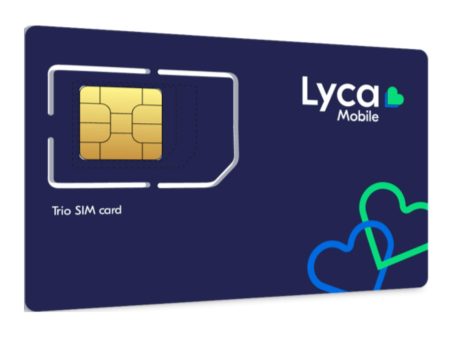 Sim 100% anónimo Lycamobile Reino Unido, ya activa y lista para usar Embalaje Deteriorado on Sale