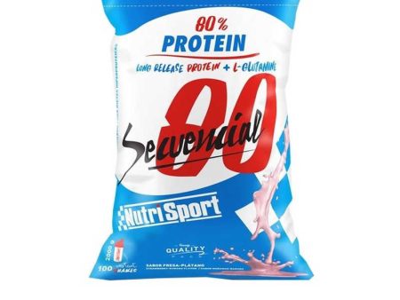 Nutrisport Secuencial 80, 2 kg, Protein, Fresa & Plátano (Caducidad: 30-03-2025) Online Sale